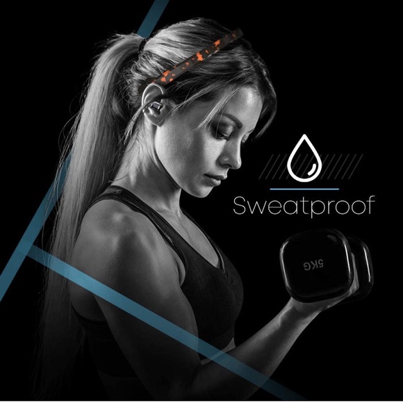 SilkSoundX Bluetooth Workout wireless Headphones - Lightweight & Sweat Proof - Picture 2 of 5